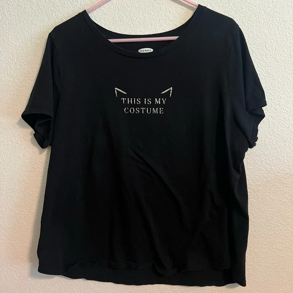 Black Old Navy This is My Costume Shirt Size XL - Picture 2 of 7